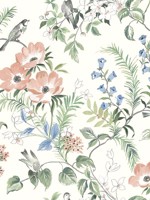 Frederique Multicolor Bloom Wallpaper 407270002 by Chesapeake Wallpaper for sale at Wallpapers To Go