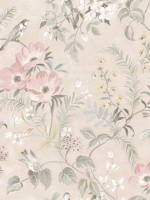Frederique Blush Bloom Wallpaper 407270003 by Chesapeake Wallpaper for sale at Wallpapers To Go