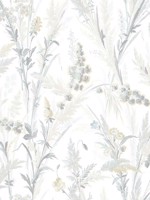 Hillaire Light Blue Meadow Wallpaper 407270030 by Chesapeake Wallpaper for sale at Wallpapers To Go