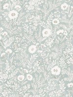 Agathon Seafoam Floral Wallpaper 407270053 by Chesapeake Wallpaper for sale at Wallpapers To Go