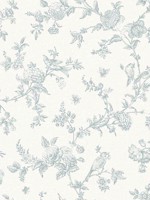 Nightingale Seafoam Floral Trail Wallpaper 407270062 by Chesapeake Wallpaper for sale at Wallpapers To Go