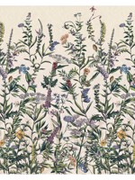 Flowering Herbs 4 Panel Mural X41011 by Brewster Wallpaper for sale at Wallpapers To Go