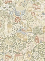 Bygga Bo Neutral Woodland Village Wallpaper 411163001 by A Street Prints Wallpaper for sale at Wallpapers To Go