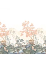 Akan on Grasscloth Chino Teal Mural GL22004M by Wallquest Wallpaper for sale at Wallpapers To Go