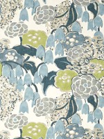 Laura Citrus and Blue Wallpaper AT23104 by Anna French Wallpaper for sale at Wallpapers To Go