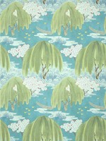Willow Tree Turquoise Wallpaper AT23109 by Anna French Wallpaper for sale at Wallpapers To Go