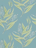 Winter Bud Teal Wallpaper AT23136 by Anna French Wallpaper for sale at Wallpapers To Go