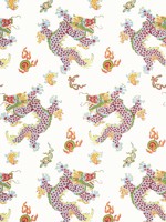 Dragon Dance Multi Wallpaper AT23179 by Anna French Wallpaper for sale at Wallpapers To Go