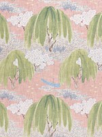 Willow Tree Blush Linen Fabric AF23111 by Anna French Fabrics for sale at Wallpapers To Go