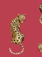 Leopard King Red Wallpaper DB20201 by NextWall Wallpaper for sale at Wallpapers To Go