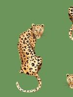 Leopard King Green Wallpaper DB20204 by NextWall Wallpaper for sale at Wallpapers To Go