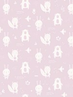 Bitsy Pink Woodland Wallpaper WTG-242201 by Chesapeake Wallpaper for sale at Wallpapers To Go