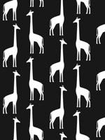 Vivi Black Giraffe Wallpaper WTG-242241 by Chesapeake Wallpaper for sale at Wallpapers To Go