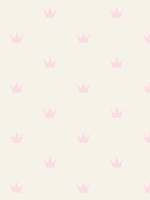 Bea Light Pink Crowns Wallpaper WTG-242263 by Chesapeake Wallpaper for sale at Wallpapers To Go