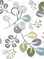 Jonah Green Leaf Trail Wallpaper WTG-242346 by A Street Prints Wallpaper for sale at Wallpapers To Go
