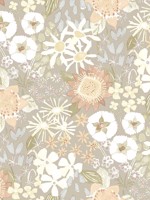 Karina Pastel Wildflower Garden Wallpaper WTG-242370 by A Street Prints Wallpaper for sale at Wallpapers To Go