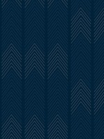 Nyle Dark Blue Chevron Stripes Wallpaper WTG-242373 by A Street Prints Wallpaper for sale at Wallpapers To Go
