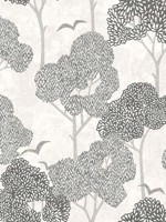 Lykke Black Textured Tree Wallpaper WTG-242388 by A Street Prints Wallpaper for sale at Wallpapers To Go