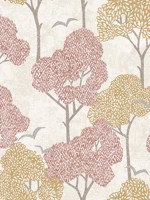 Lykke Coral Textured Tree Wallpaper WTG-242391 by A Street Prints Wallpaper for sale at Wallpapers To Go