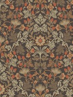 Lila Orange Strawberry Floral Wallpaper WTG-242487 by Eijffinger Wallpaper for sale at Wallpapers To Go