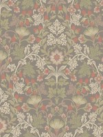 Lila Moss Strawberry Floral Wallpaper WTG-242490 by Eijffinger Wallpaper for sale at Wallpapers To Go