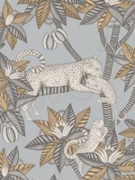 Satara Slate and White Mica Print Room Blue Wallpaper WTG-242698 by Cole and Son Wallpaper for sale at Wallpapers To Go
