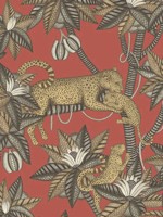Satara Soot and Metallic Gold Rouge Wallpaper WTG-242700 by Cole and Son Wallpaper for sale at Wallpapers To Go