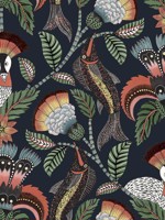 Nene Tangerine Forest Green and Petrol Ink Wallpaper WTG-242723 by Cole and Son Wallpaper for sale at Wallpapers To Go