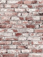 Brickwork Clay Peel and Stick Wallpaper WTG-242796 by P Kaufmann Wallpaper for sale at Wallpapers To Go