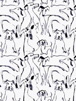 Dog Doodle Ink Peel and Stick Wallpaper WTG-242798 by P Kaufmann Wallpaper for sale at Wallpapers To Go