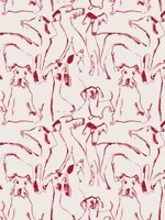 Dog Doodle Lipstick Peel and Stick Wallpaper WTG-242800 by P Kaufmann Wallpaper for sale at Wallpapers To Go
