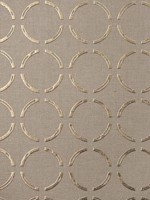 Linen Circles Metallic Wallpaper WTG-243013 by Seabrook Wallpaper for sale at Wallpapers To Go