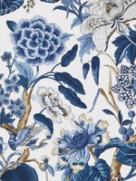Hill Garden Blue and White Wallpaper WTG-243357 by Thibaut Wallpaper for sale at Wallpapers To Go