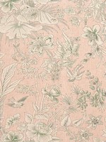 Rosalind Blush Fabric WTG-243384 by Thibaut Fabrics for sale at Wallpapers To Go