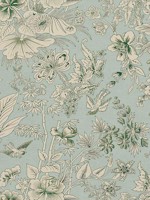 Rosalind Mist Fabric WTG-243387 by Thibaut Fabrics for sale at Wallpapers To Go