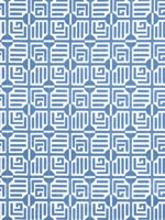 Labyrinth Velvet Blue Fabric WTG-243430 by Thibaut Fabrics for sale at Wallpapers To Go