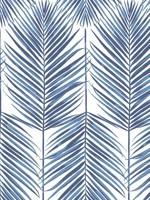 Paradise Palm Coastal Blue Prepasted Wallpaper WTG-244876 by Seabrook Wallpaper for sale at Wallpapers To Go
