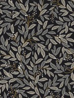 Willowberry Black Peel and Stick Wallpaper WTG-245079 by Rifle Paper Co Wallpaper for sale at Wallpapers To Go