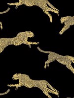 Leaping Cheetah Black Magic Wallpaper WTG-245546 by Scalamandre Wallpaper for sale at Wallpapers To Go