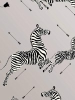 Zebras Wallpaper Silver Wallpaper WTG-245598 by Scalamandre Wallpaper for sale at Wallpapers To Go