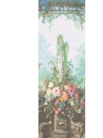Jardin Defosse Dyptich Chantilly Statue Panel Wallpaper WTG-245844 by Scalamandre Wallpaper for sale at Wallpapers To Go