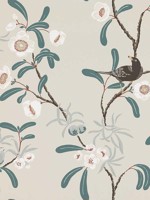Antonia Grey Wallpaper WTG-245958 by Scalamandre Wallpaper for sale at Wallpapers To Go