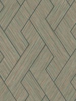 Ember Copper Geometric Basketweave Wallpaper WTG-246088 by Advantage Wallpaper for sale at Wallpapers To Go