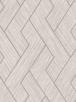 Ember Light Grey Geometric Basketweave Wallpaper WTG-246090 by Advantage Wallpaper for sale at Wallpapers To Go