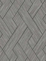 Ember Grey Geometric Basketweave Wallpaper WTG-246091 by Advantage Wallpaper for sale at Wallpapers To Go