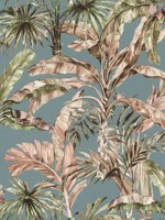 Calle Light Blue Tropical Wallpaper WTG-246221 by Advantage Wallpaper for sale at Wallpapers To Go