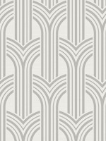 Broadway Arches Chrome Wallpaper WTG-246385 by Collins and Company Wallpaper for sale at Wallpapers To Go