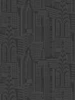 Manhattan Skyline Midnight Wallpaper WTG-246393 by Collins and Company Wallpaper for sale at Wallpapers To Go