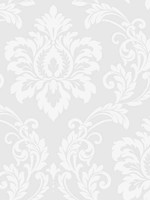 Deco Damask Frosty Wallpaper WTG-246394 by Collins and Company Wallpaper for sale at Wallpapers To Go
