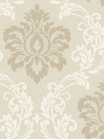 Deco Damask Linen Wallpaper WTG-246395 by Collins and Company Wallpaper for sale at Wallpapers To Go